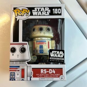Funko Pop! Star Wars #180 R5-D4 Smuggler's Bounty Exclusive W/Protector Vaulted